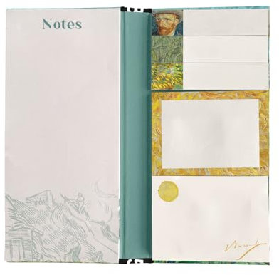 Grupo Erik Notizblock Block Buch Van Gogh Museum Notizzettel Block für To Do Liste Einkaufszettel oder Einkaufsliste - Offizieller Van Gogh Museum Fanartikel