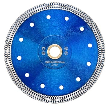 Solidure 150mm Diamond Cutting Discs,Super Thin Porcelain Diamond Disc for Granite Marble Ceramic Tiles
