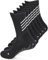 Rutschfeste Fußballsocken für Herren und Damen, gepolsterte Griffsocken, atmungsaktive Slipper-Socken, rutschfeste Aheletik-Socken für Rugby, Fußball, Yoga, Fitnessstudio, Schwarz 02 - 3 Paar, L