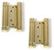 2 Pezzi Cerniera a molla bommer Doppia azione per porta 100mm Colore Nichel Acciaio Nichelato Oro Dorata Bronzo Bronzata (Oro)