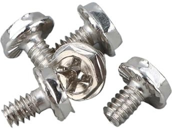 50 Uds. Tornillos de montaje de placa base de disco duro de caja de ordenador PC hexagonal dentado 6/32