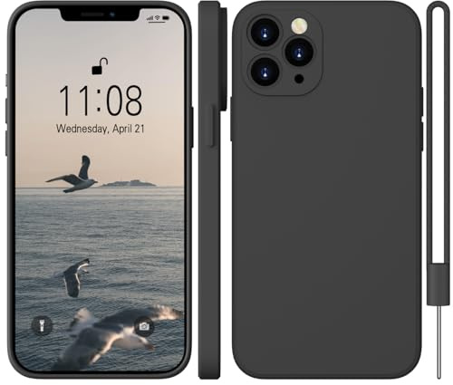 WXX für iPhone 11 Pro Max Hülle Silikon Case 6.1'' 2020 6.5'' Schwarz | Handyhülle Dünn Slim mit Microfiber,Kratzfeste Rundumschutz Case Hülle für iPhone 11 Pro Max