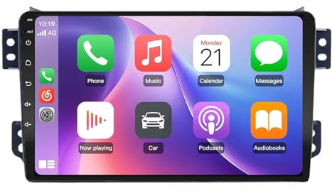Autoradio Autoradio Lettore Radio per OPEL Agila SUZUKI Splash Ritz 2008-2012 9 Pollici Android 15 Lettore Multimediale per Auto Am Fm Commandes Au Volant Per, 8 core 4G+64G