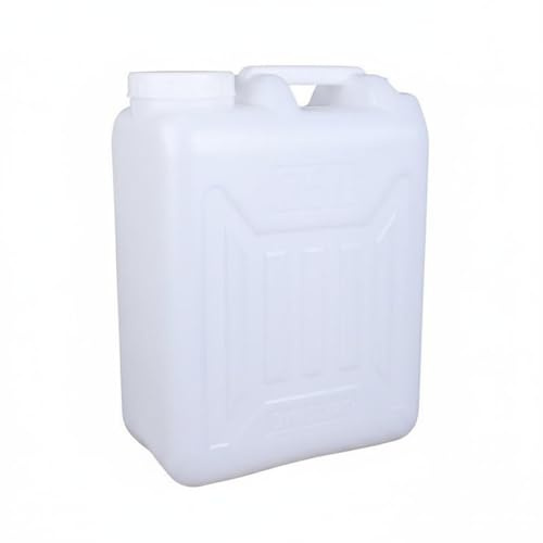 MotiveTech Garrafa de Plástico de 25 Litros Boca Ancha, Bidón de Agua Depósitos de Agua con Asa, Tanque de Agua de Uso Alimentario, Bidón Engrosado de HDPE para Taller, Garaje y Almacenamiento, 1KG