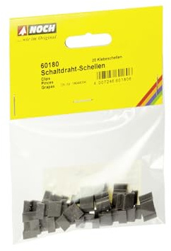NOCH 60180 Spur G,0,H0,TT,N,Z Schaltdraht-Schellen