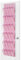Whitmor 24 Pocket Over The Door Shoe Organizer-Pink Schrank, Schlafzimmer, Wäscheschrank, Badezimmer, Speisekammer, Polyester, Rose, 20