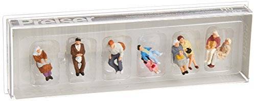 Preiser 10385 Seated Bus/Train Passengers (9) Exclusive Figure Set