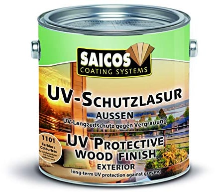 Saicos 1101 701 UV-Schutzlasur Außen farblos 10 l
