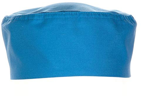Chef Works Colour by B173 Beanie, Blue | Promotes airflow to keep staff comfortable in busy, hot kitchens, with a durable fabric blend that washes easily.