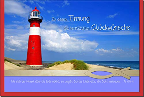 metALUm Karte zur Firmung LEUCHTTURM | 1212009FS