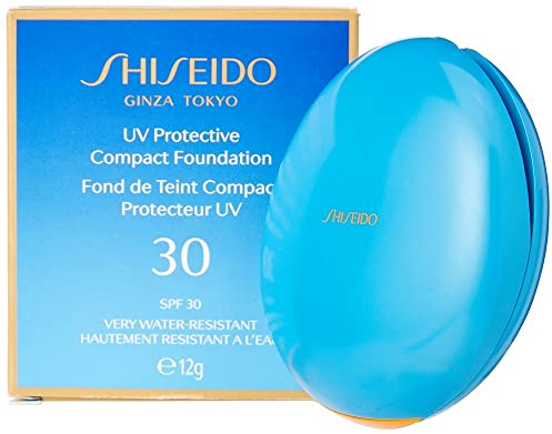 Shiseido Sun Protective Compact Foundation SPF 30 unisex, Sonnenmakeup 12 g, Farbe: dark ivory, 1er Pack