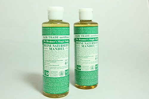 Dr. Bronner's Liquid Soap Almond, Flüssigseife Mandel 236 ml 2er SET