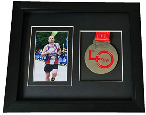 Robin Hood Direct Marathon or Sports Awards Medal & Photo Frame Black