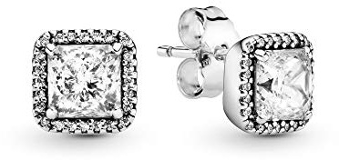 Pandora dreambase-Ohrringe Silber mit weißen Zirkonia 925 zeitlose Eleganz - 290591CZ, Sterling Silber, Zirkonia