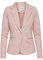 ICHI IHKATE BL Damen Blazer Kurzblazer Jacke Ein-Knopf-Blazer mit Stretch und Reverskragen, Größe:S, Farbe:Rose Smoke Melange (12524)