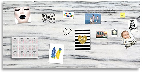 Markerboard/Magnettafel/Whiteboard aus Acrylglas | verschiedene Größen | Marmoroptik | inkl. Boardmarker und 10 Supermagneten, Größe:300x150 cm