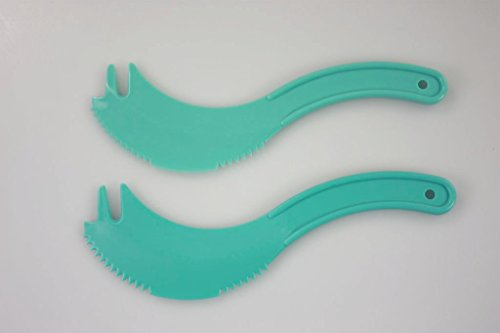 TUPPERWARE Messer Käsemesser türkis Käse Messer Kunststoff (2)
