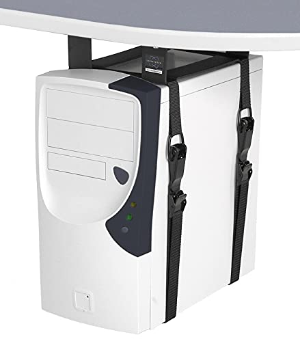 Kondator LiftFix – Halterung (Desk-Mounted CPU Holder, schwarz, 330 x 50 x 100 mm)