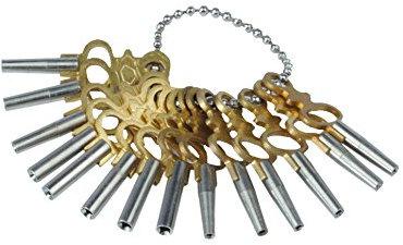 Aufziehschlüssel für Taschenuhren, 14 Stück