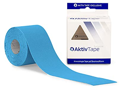 AFH Aktiv Tape® | Kinesiologie Tape | Breite: 5 cm | Länge: 5 m | auf Baumwoll Basis | Farbe: türkis