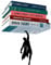 Artori Design Bibliothèque Flottante Supershelf, Super-héros en métal Noir, Porte Livre Geek Unique et Fun, Support Volant pour Livres