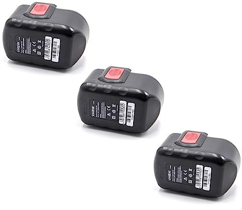 vhbw 3X batería Compatible con Bosch GBH24VF, BACCS 24V, GBH-24V, 52324B, GKS 24V, GCM24V, GKG 24V Herramienta (2000 mAh, NiMH, 24 V)