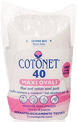 Cotonet Set aus 24 Wattepads für 40 Maxi-Gesichtspflege, Mehrfarbig, einzigartig