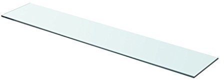 Festnight Ersatzteile Glas Regalboden Glasboden Glas Einlegeboden Max. Tragfähigkeit 15 kg 80 x 15 cm Transparent