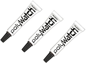 PolyWatch 3 Pièces Tube Anti-rayures en Plastique pour Montres et Verre Acrylique (Polissage)