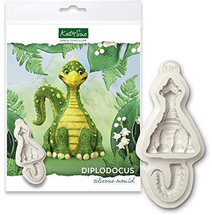 Katy Sue Diplodocus Dinosaur Silicone Mould for Cake Decorating & Crafts