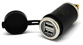Cliff-Top 4.6 Amp Motorcycle Cargador USB DIN (Hella), Compatible con BMW Motorcycles (Recto)