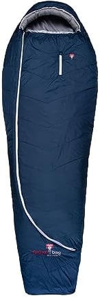 Grüezi bag Biopod Wolle Zero 185 Schlafsack, Almwolle-Füllung, 215x78x50 cm, 950g, Packmaß Ø18x30 cm, Camping/Hütte/Zelten, bis 185 cm Körpergröße