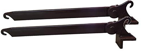 ShowRoom Vicidomini Coppia di BRACCETTI in Alluminio PRESSOFUSO per Tende da Sole Balcone A Caduta. (Marrone)