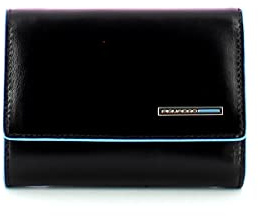 Piquadro - Kompakte Geldbörse RFID aus Leder - Unisex - Schwarz | Betrugsschutz, Kartenfach, Platzsparend, Täglicher Gebrauch