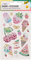 folia 18303 - Shiny Sticker, Fruity, 16 Sticker, aus bunten Strasssteinen, in verschiedenen Motiven, einfach von der Folie abzuziehen