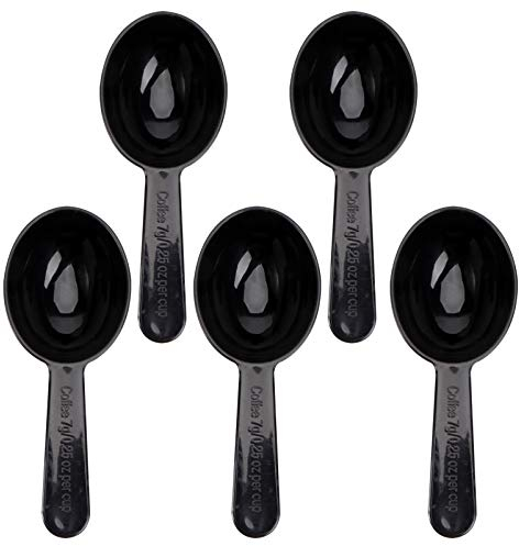 Cabilock Lot de 5 cuillères à grains de café, thé, lait, farine de lait - En plastique - Ustensiles de cuisine pour la maison ou le restaurant