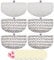 Flammi 4 Scrub+2 Soft Steam Mop Replacement Pad & 6 Scent Discs for Bissell Powerfresh Steam Mop 1940 1806 1440 1544 Series, Model 2685A 2075A 19402 19404 19408 1940A 1940Q 1940T 1940W, Part# 5938