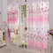 Moligin Transparenter Fenster Creme Tab Top Vorhänge Mit Blumenmuster Gardinen Voile Blumen Vorhänge Für Wohnzimmer Schlafzimmer Rosa 100x200cm