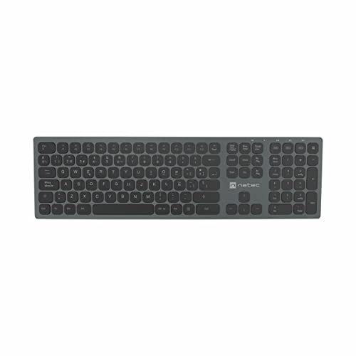natec Teclado Dolphin Slim Wireless Bluetooth Aluminio