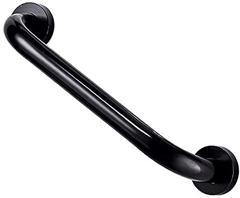 HOTRA Haltegriffe für Senioren Handlauf Edelstahl Sicherheitsgriff Badewannengriff Wandmontage Toilette Schwarz Matt (Size : 60cm)