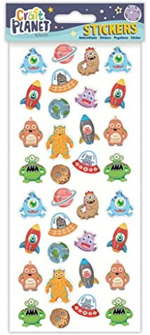 Klein Spaß Monster Und Alien Etiketten Aufkleber für Kinder Basteln Und Dekoration