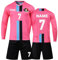 Benutzerdefiniert Fussball Trikot Kinder Set und Erwachsene Set Personifizieren Name Nummer Mannschaft Fussball Trikots Herren und Frauen (Langes Rosa)