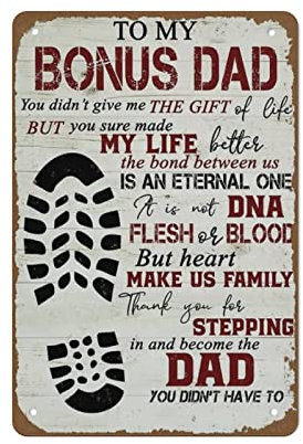 DJNGN to My Bonus Dad Poster Retro-Blechschild, Metallposter, Vintage-Schild, Platte, Kaffee, Bar, Zuhause, Außen, Dekoration, Küche, Eisen, Malerei, Café, Club, Mann, Höhle, Wandschild