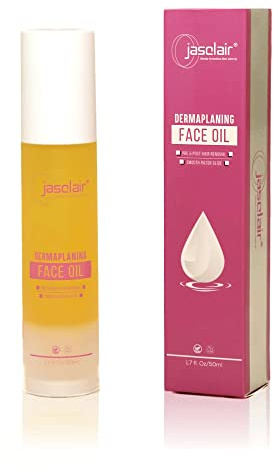 Dermaplane Oil - Natural Unscented Face Shaving Oil for Women, 1.7 Fl Oz