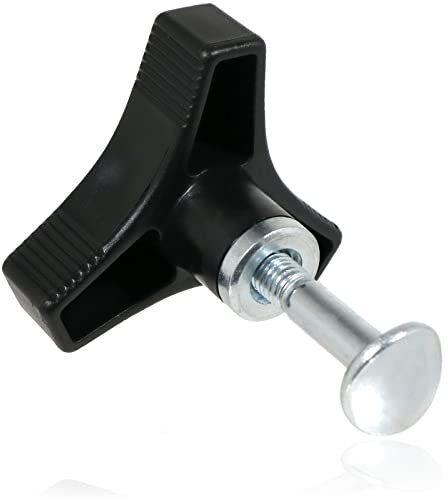 Spares2go Lawnmower Handle Bolt Knob Wing Nut compatible with Qualcast Bar Spare Part Lawn Mower M8 8mm Curved Head