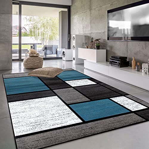 Amcerd Wolle Bettvorleger, Flauschiger, Flauschige Hochflor Teppiche, Pflegeleicht, für Schlafzimmer, Esszimmer, Flur - 70x160cm