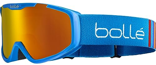 bollé - Rocket Plus, Race Blue Matte, Sunrise, Small, Snow Goggles, Unisex, Children
