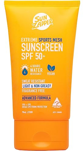 Sun Zapper Sport-Sonnenlotion 90 ml SPF 50+ schweißresistente Sonnencreme