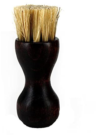 Brosses à Chaussures, Brosse à Poils en Forme d'échecs Brosse à Gourde Noir huilage Polissage à la Cendre Nettoyage Brosse multifonctionnelle