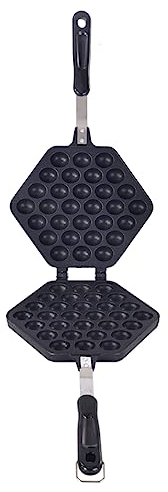 BESTonZON Aluminum Alloy Cake Mold Double Sided Octopus Balls Maker Non-stick Surface Easy to Use Clean for Cooking Baking